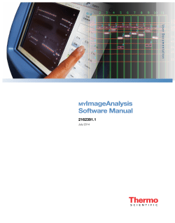 MYImageAnalysis Software Manual