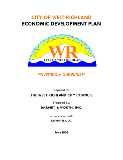 City of West Richland - International Economic Development Council