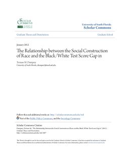 The Relationship between the Social Construction of Race and the