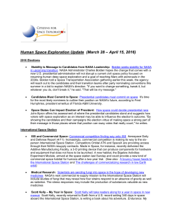 Human Space Exploration Update