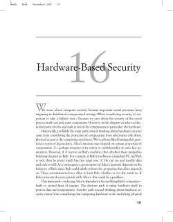 Hardware-Based Security