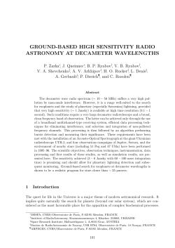 ground-based high sensitivity radio astronomy at decameter
