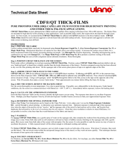 CDF/QT Thick Film