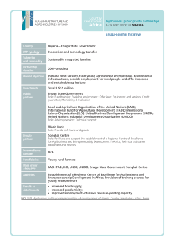 Enugu-Songhai Initiative