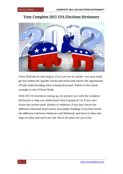 The 2012 Elections Etymology in PDF
