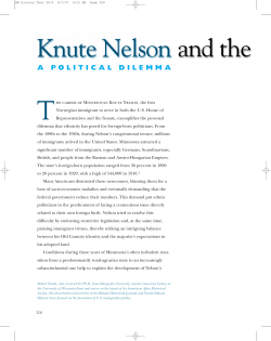 Knute Nelson and the immigration question
