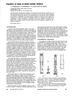 Equation of state of alkali metals: Sodium