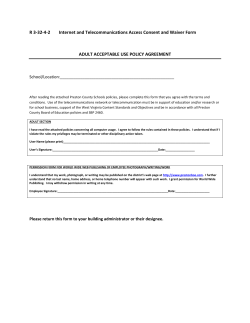 R 3-32-4-2 Internet and Telecommunications Access Consent and