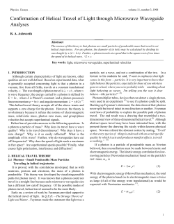 Confirmation of Helical Travel of Light