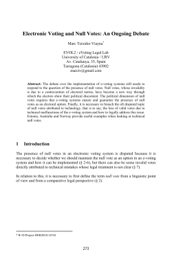 Electronic Voting and Null Votes: An Ongoing Debate