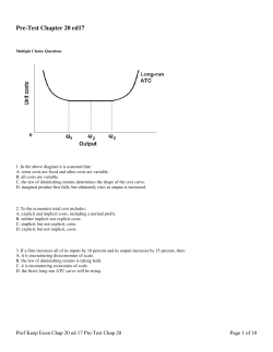 Pre-Test Chapter 20 ed17