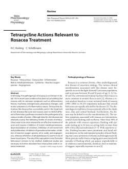 Tetracycline Actions Relevant to Rosacea Treatment