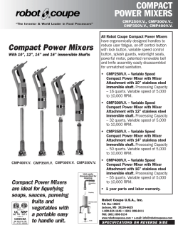 COMPACT POWER MIXERS