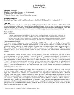 Prince of Peace - Chicago First Church of the Nazarene Home