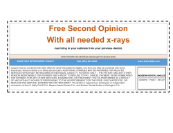 Free Second Opinion With all needed x-rays