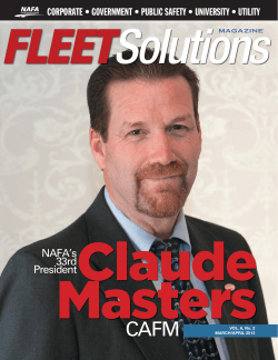 NAFA `s 33rd President - NAFA Fleet Management Association