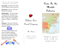 Come To the Middle Colonies - Oxford Schools | PowerSchool
