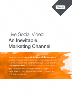 Live Social Video: An Inevitable Marketing Channel