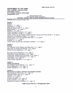 DEPARTMENT OF THE ARMY