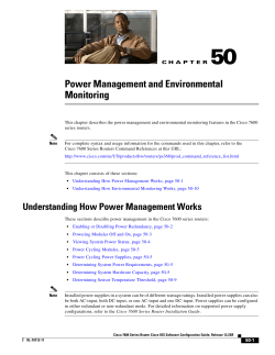 Power Management and Environmental Monitoring