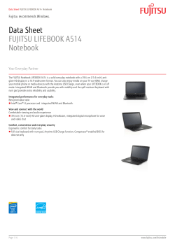 Data Sheet FUJITSU LIFEBOOK A514 Notebook