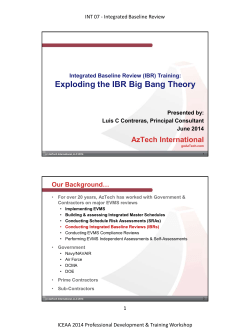Exploding the IBR Big Bang Theory