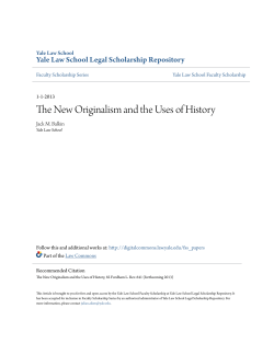The New Originalism and the Uses of History