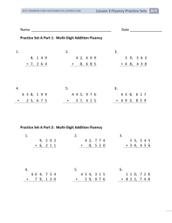 Lesson 3 Fluency Practice Sets 4 7 Name Date Practice Set A Part 1