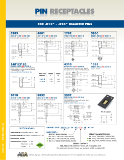Pin Receptacles - Mill-Max