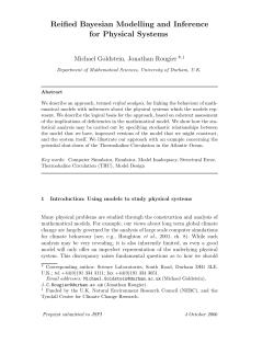 Reified Bayesian Modelling and Inference for Physical Systems
