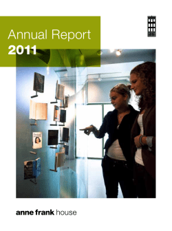Annual Report 2011 - The Secret Annex Online