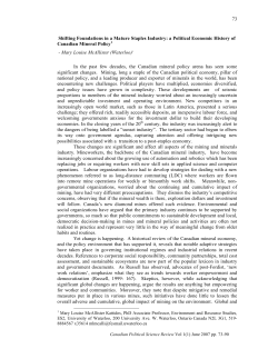 73 Shifting Foundations in a Mature Staples Industry