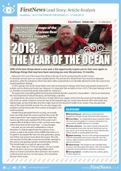 the year of the ocean - First News for Schools