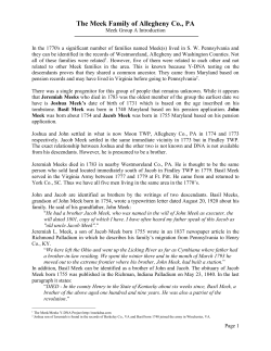 Meek Group A Introduction - Meek/Meeks