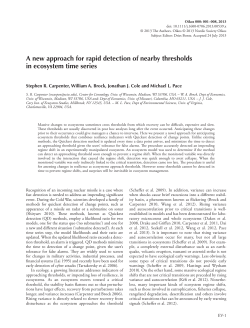 A new approach for rapid detection of nearby thresholds in