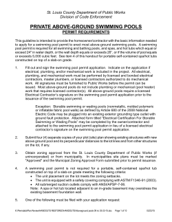 private above-ground swimming pools