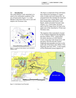 Chapter 7: Little Hatchet Creek 7.1 Introduction The Little Hatchet