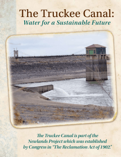 The Truckee Canal - Friends of the Historic Truckee Canal