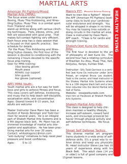 martial arts - Burlington Area YMCA