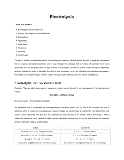 Electrolysis - IDC