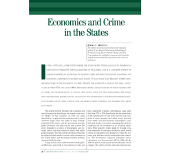 Economics and Crime in the States