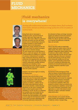 FLUID MECHANICS - Universit&eacute; Paul Sabatier