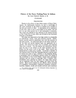 History of the Know Nothing Party In Indiana