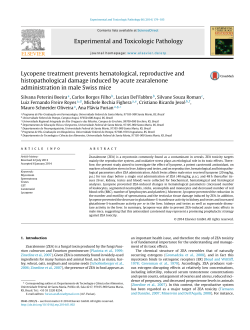 Lycopene treatment prevents hematological, reproductive and