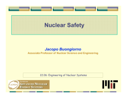 Nuclear Safety - MIT OpenCourseWare
