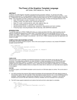 The Power of the Graphics Template Language