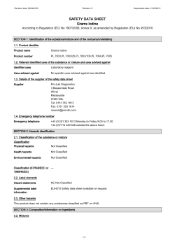 SAFETY DATA SHEET Grams Iodine - Pro