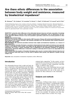 Are there ethnic differences in the association between body weight