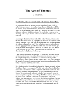 The Acts of Thomas