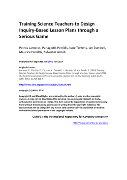 Training Science Teachers to Design Inquiry